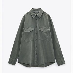 Zara pocket gray shirt size xs
